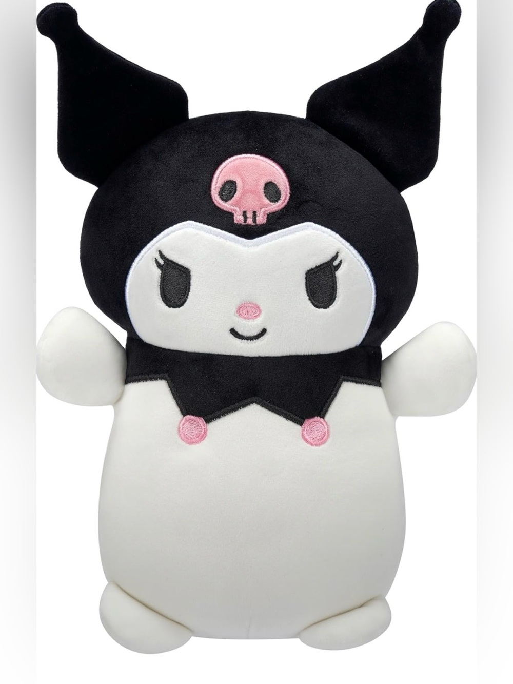 Squishmallows Original Sanrio 10-Inch Kuromi HugMees - Medium-Sized